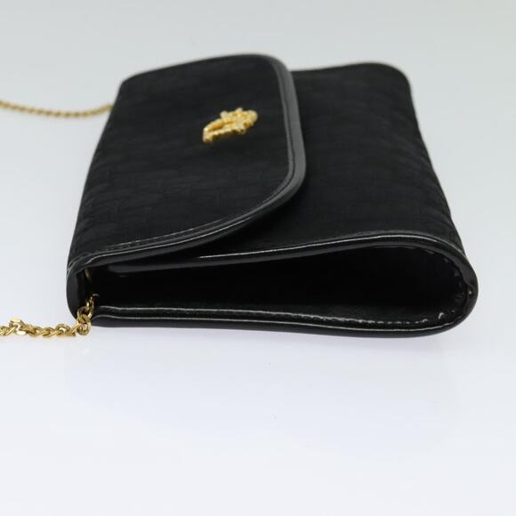 DIOR Trotter Canvas Chain Shoulder Bag Brown Gold - Picture 4 of 12